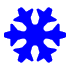 Blue snowflake icon