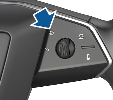 camera icon on the steering wheel