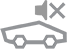 Gray icon with a mute symbol