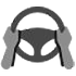 Hands on steering wheel