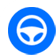 icon of a blue steering wheel