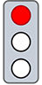 Red traffic light