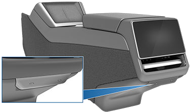 Two USB ports below the rear touchscreen