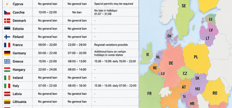Restricciones de circulación de camiones en Europa en julio de 2026: calendario por países Restricciones de circulación de camiones en Europa en julio de 2026: calendario por países