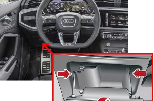 Запобіжники та реле Audi Q3 (2019–2026). Схема запобіжників Audi Q3 (2019–2026). Запобіжники та реле Audi Q3 (2019–2026). Схема запобіжників Audi Q3 (2019–2026).